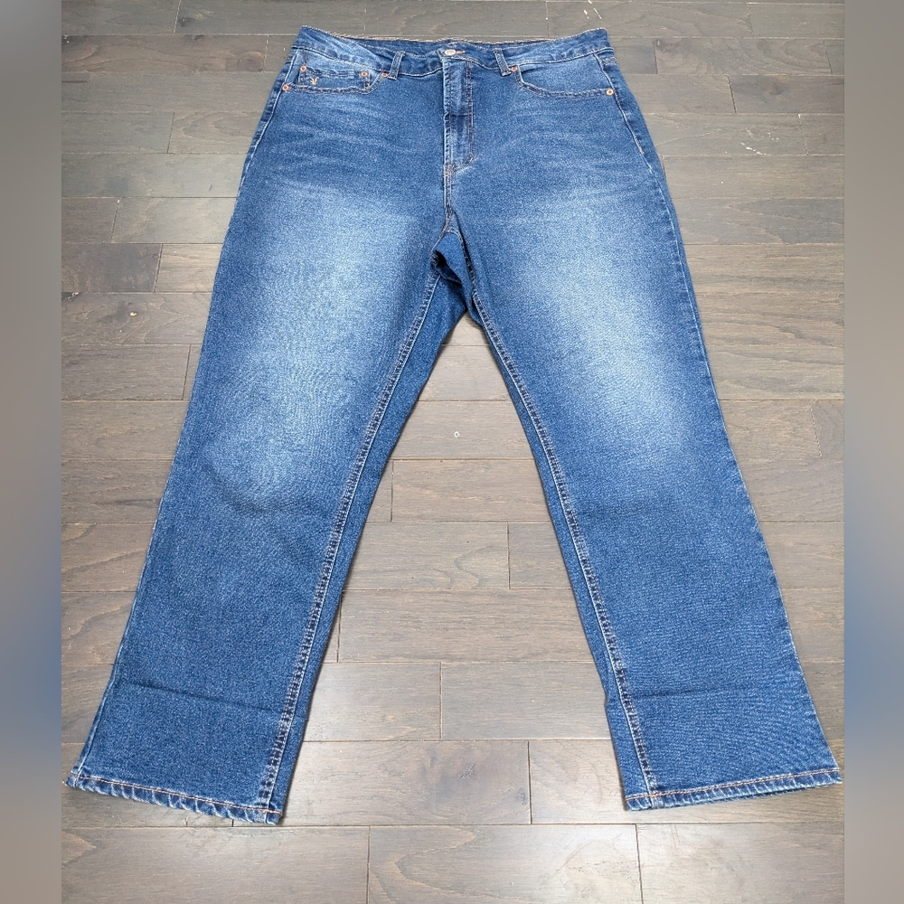 Frye High-Rise Straight Leg Jeans, Sz 14